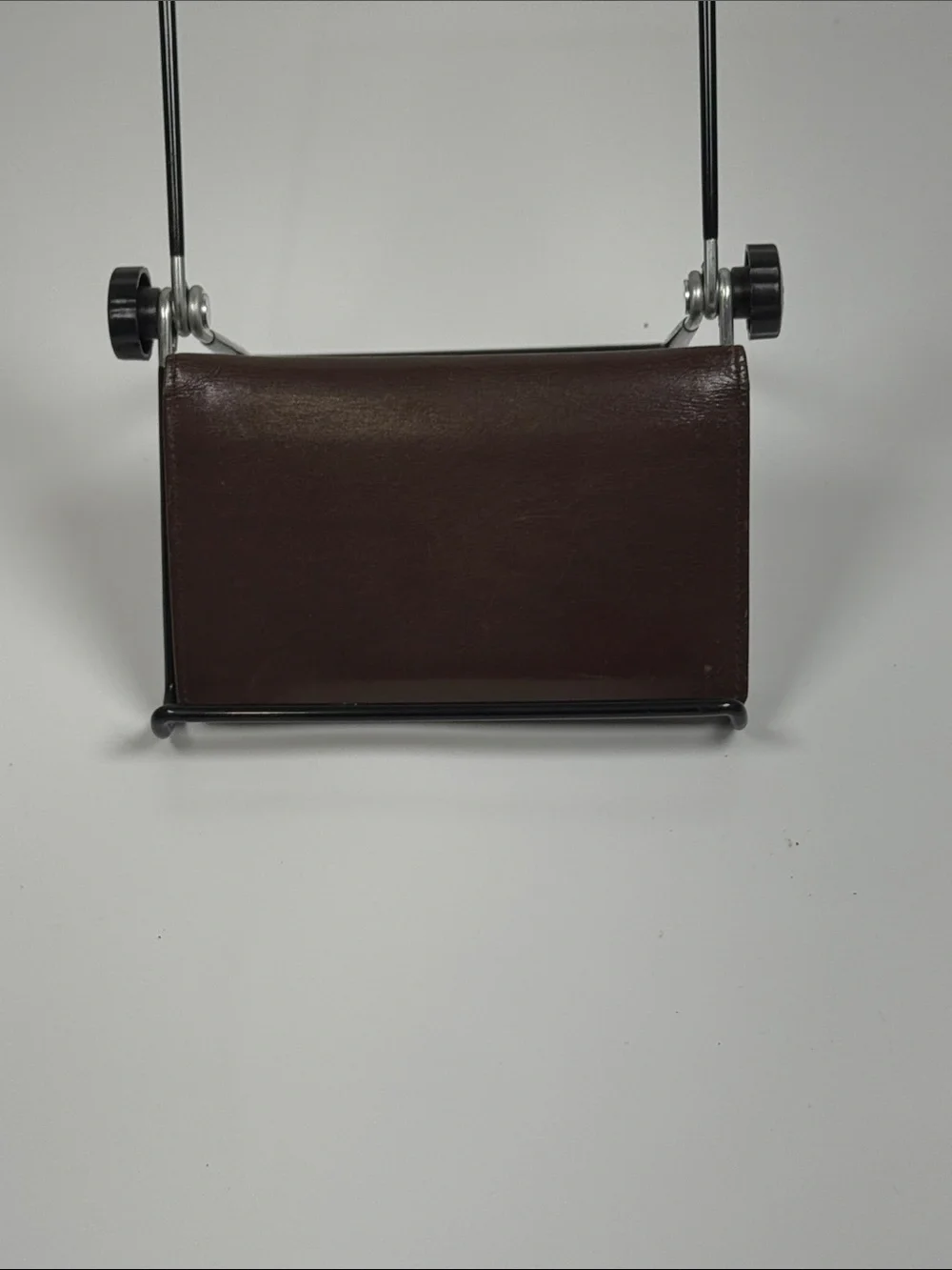 Yves Saint Laurent Brown Leather Bifold Wallet with Debossed YSL Monogram